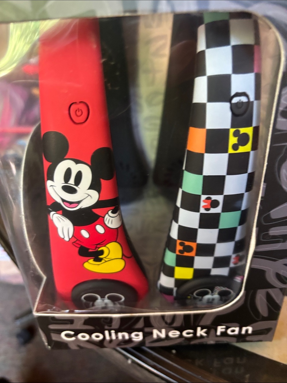 New Psir of Disney Mickey Mouse Neck fans